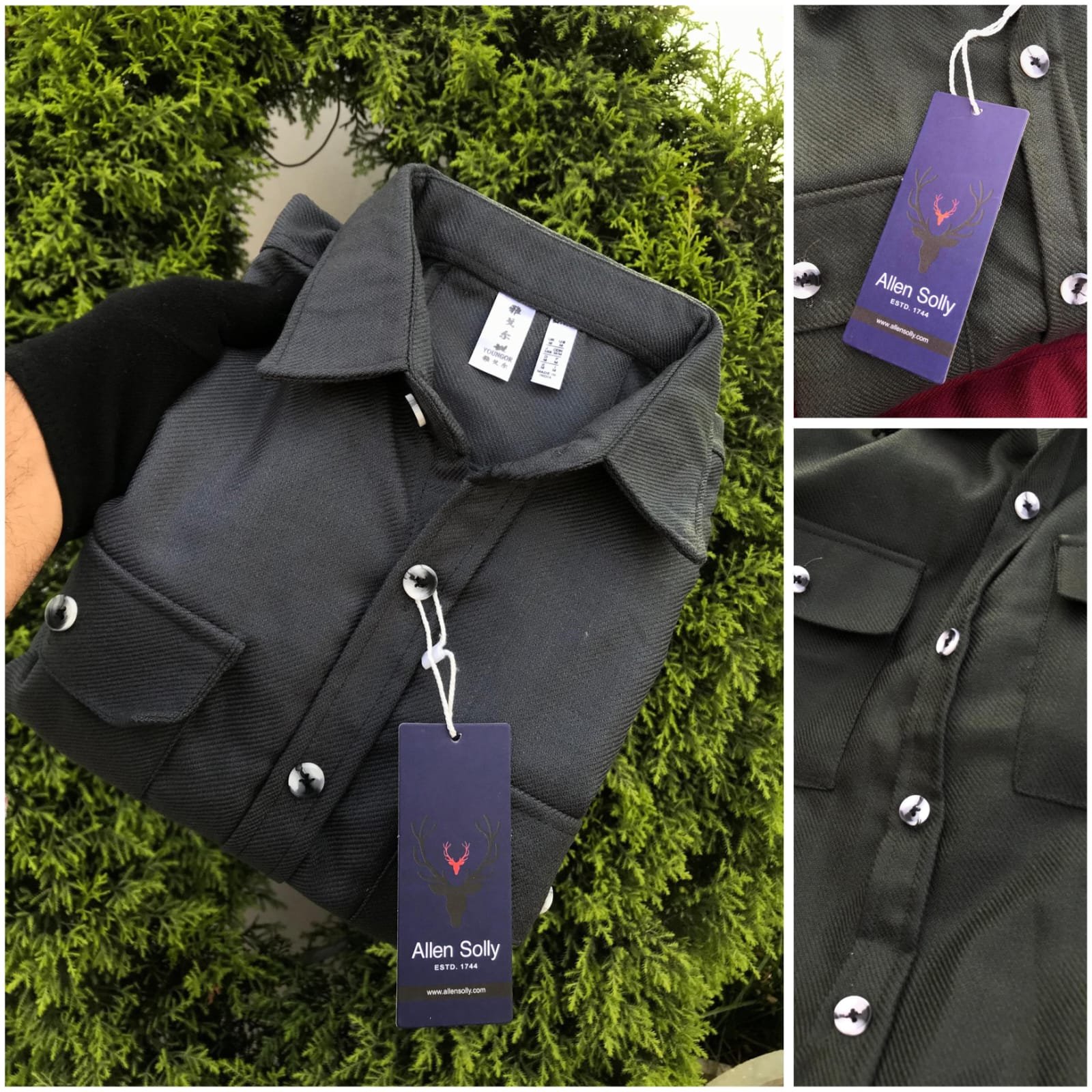 Best selling double pocket cashmilon winter shirt for men - Image 7