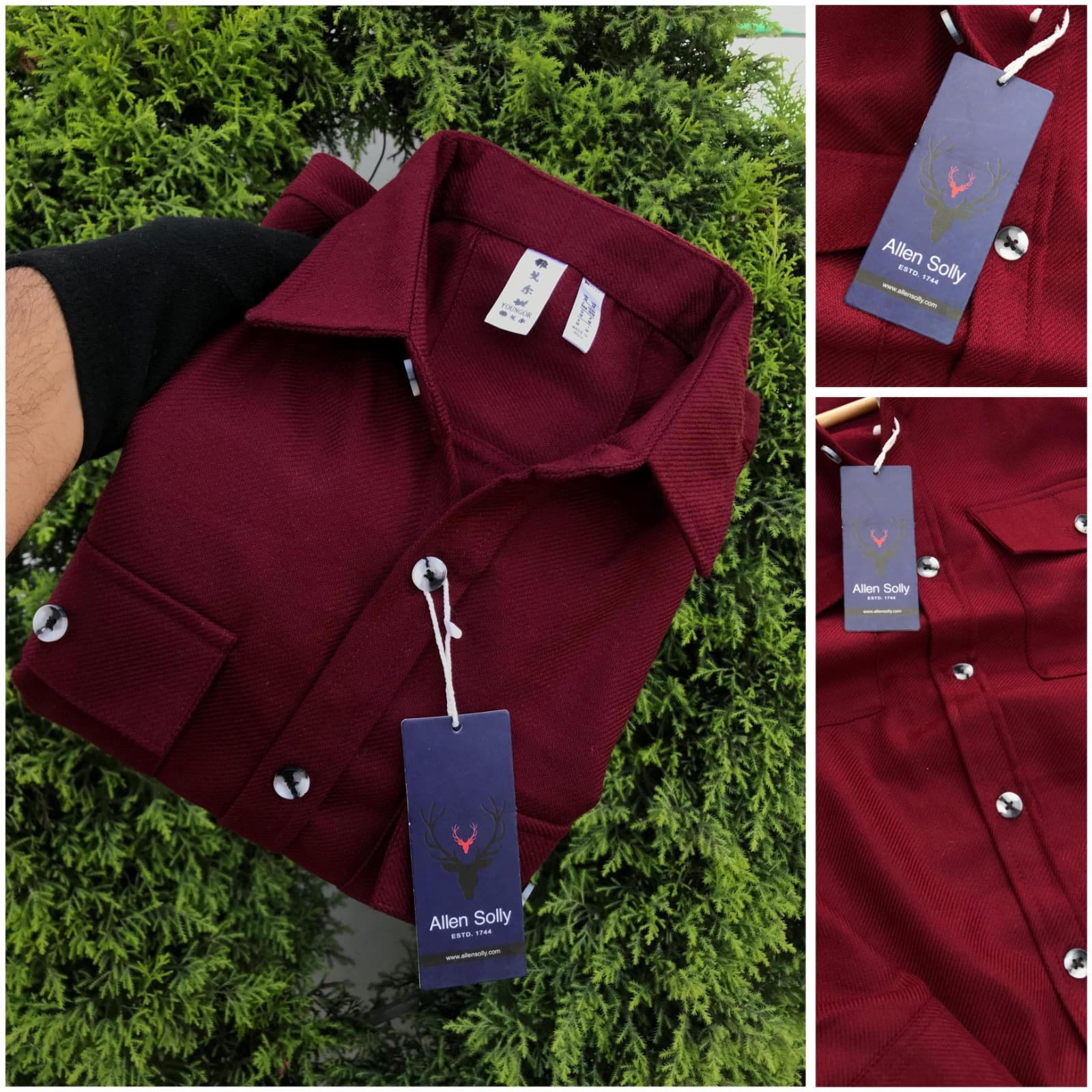 Best selling double pocket cashmilon winter shirt for men - Image 6