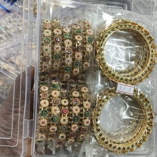 Red maroon heritage bangles set Size 2.4