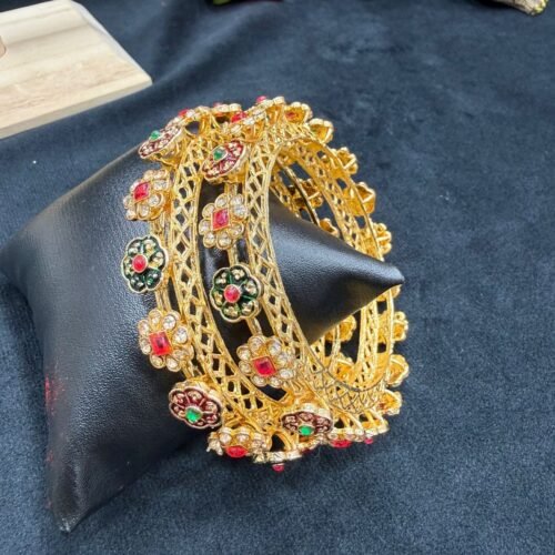 Heritage rajwadi flower bangles Size 2.6