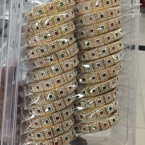 Heritage red green bangle set Size 2.4
