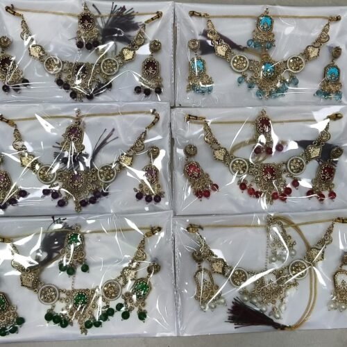 Rajwadi multi choker set