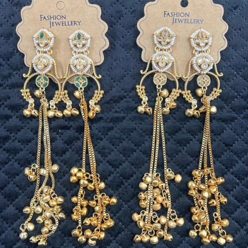 Heavy heritage long kashmiri earings😍