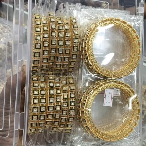 Heritage gold bangles set Size 2.6