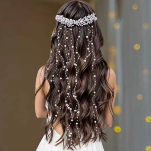 Pearl tiara hair accessories