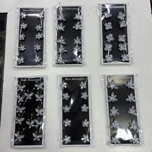 Velcro diamond hair clips pack of 10 pcs