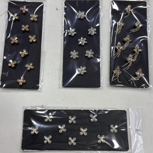 So preety velcro stone hair accessories pack of 10 pcs