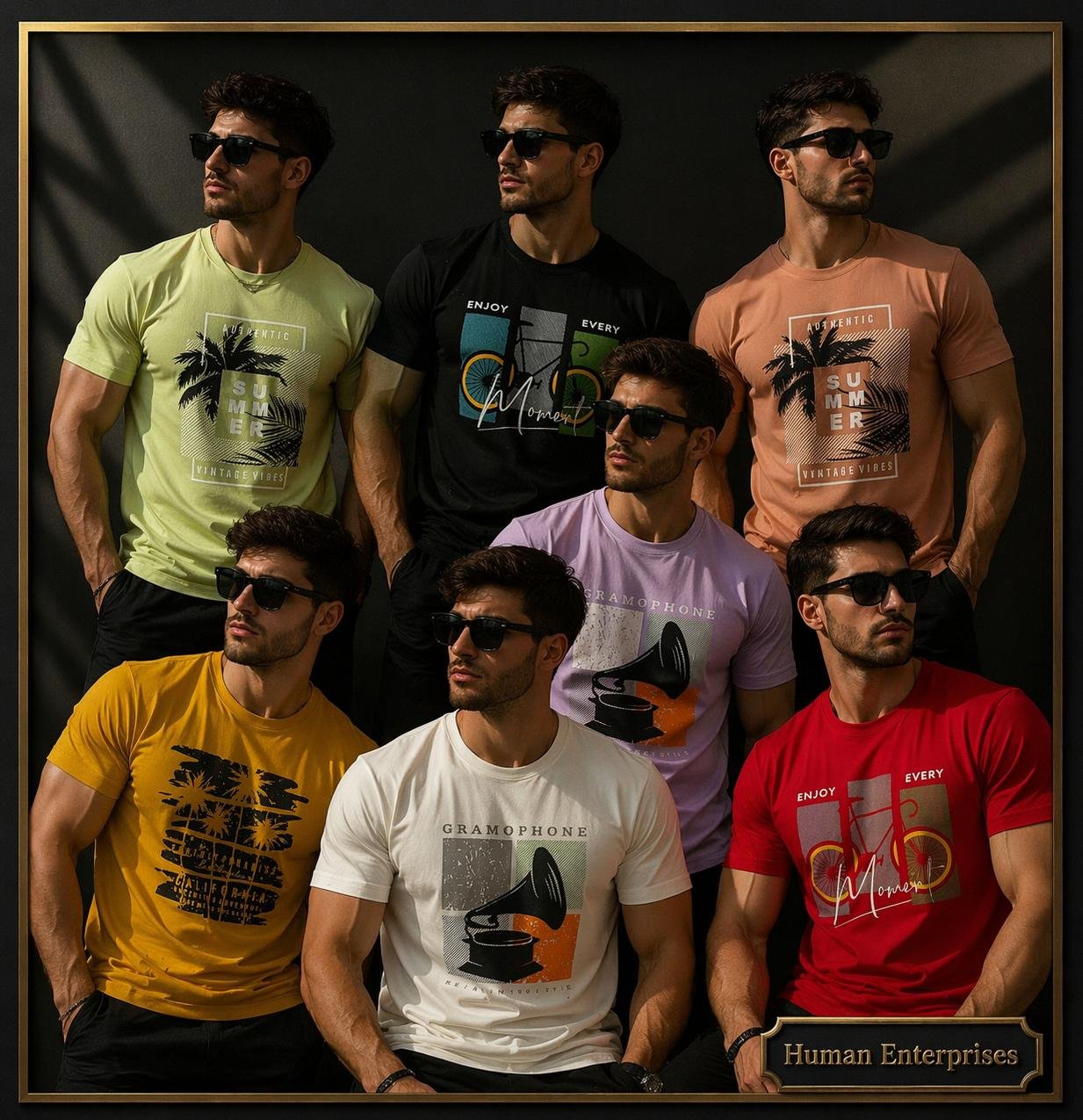 stylesh half sleeve printed T shirt for men - Image 7